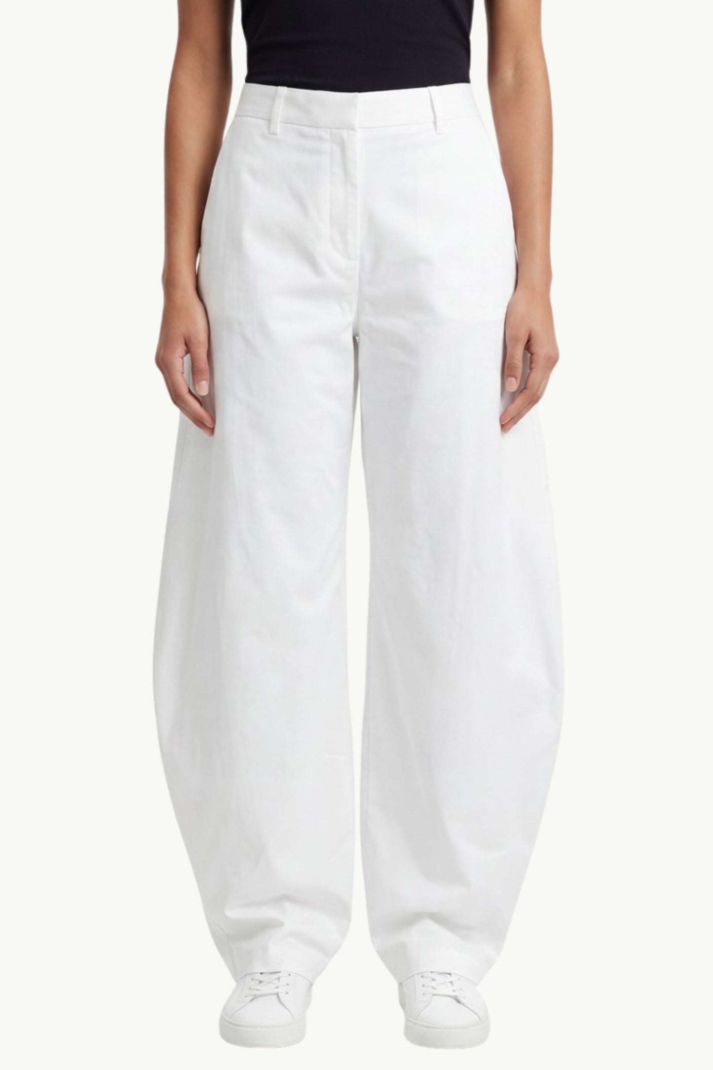  Federica Tosi Women's Balloon Trousers Bianco - 1