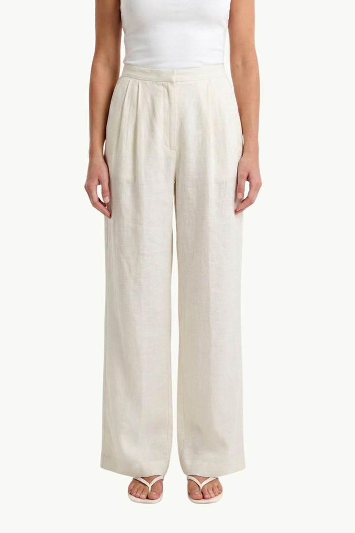 Pantalone Pinces Garza Lino Chic  Donna Forte_Forte