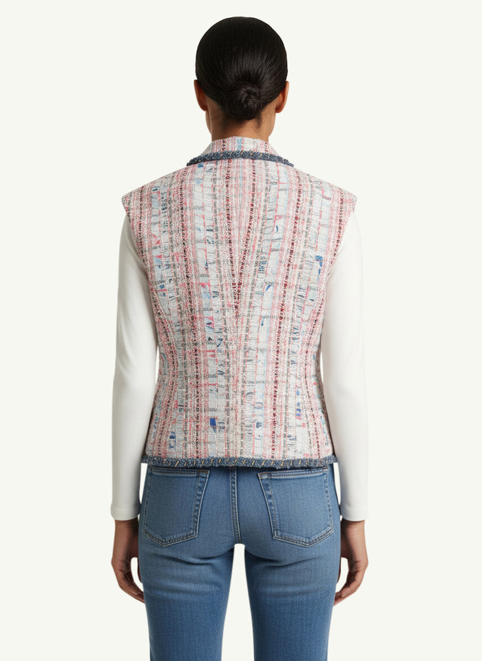 Sleevless Tweed Vest  Donna Minimeparis-2
