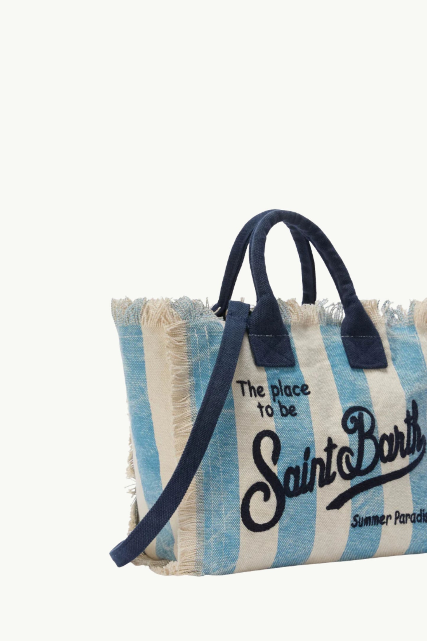  Mc2 Saint Barth Acc. Canvas Bag Woman Woman Bianco - 2