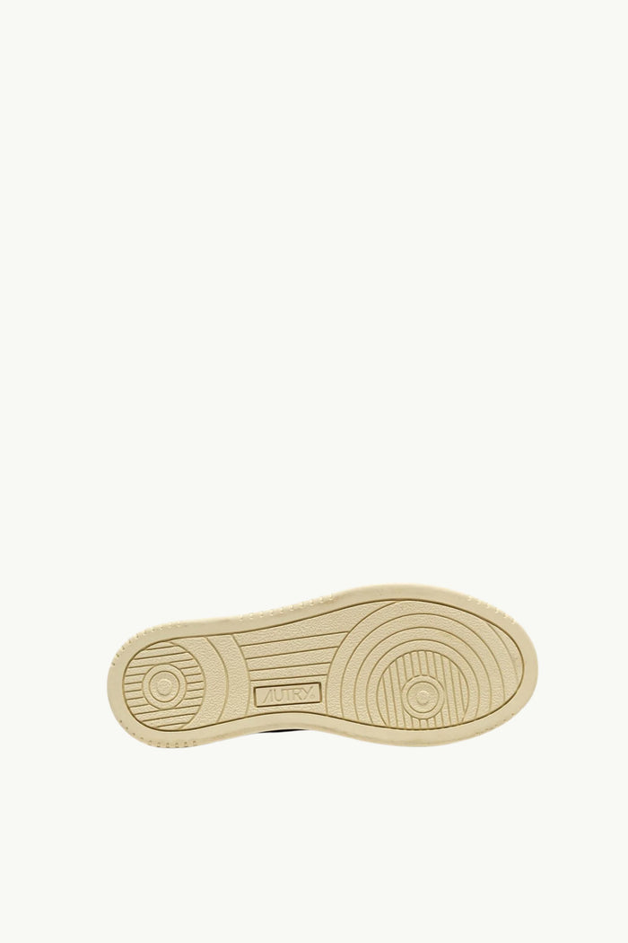  Autry Medalist Low Wom Leat Suede Bianco - 5