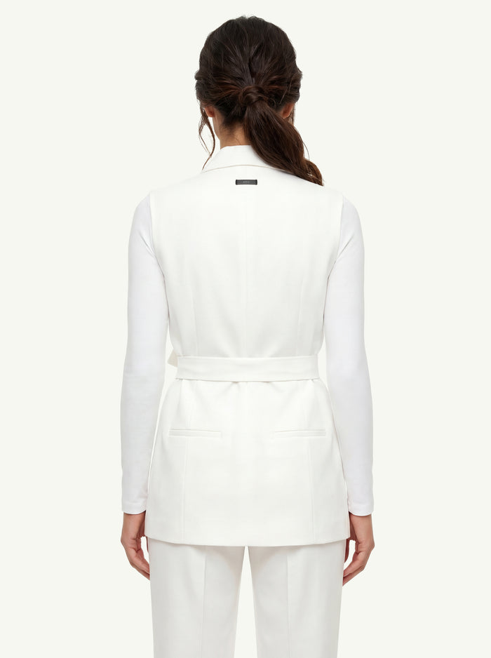 Gilet Crepe De Chine In Seta  Donna Peserico-2