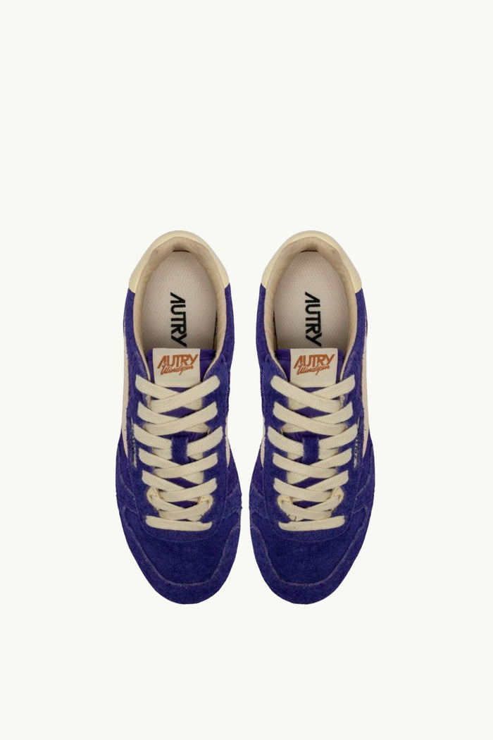  Autry Windspin Low Wom Suede Leat Blu - 4