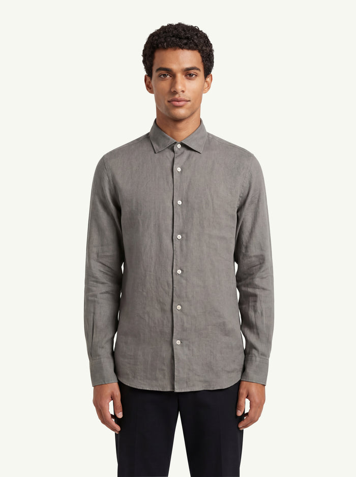  Mc2 Saint Barth Camicia Lino Verde - 3