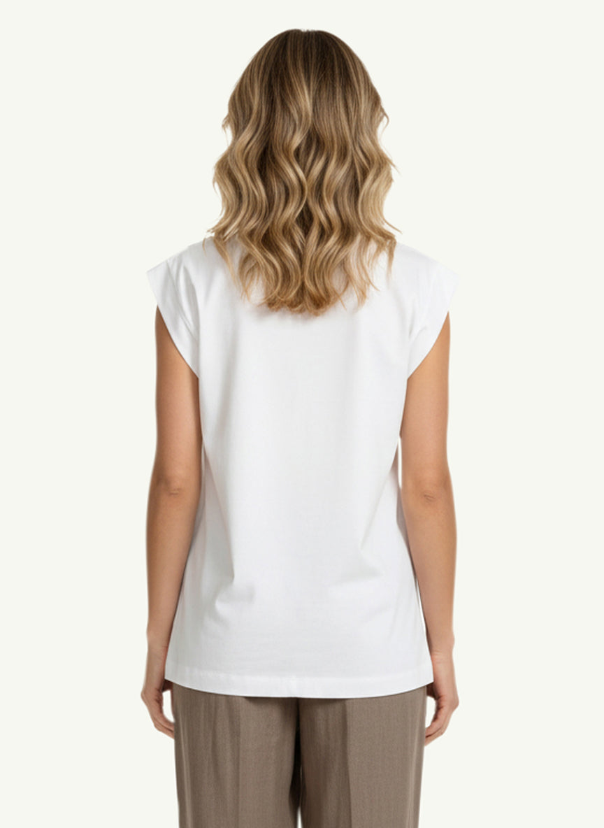  Peserico Camicia Jersey Cotone Bianco - 2