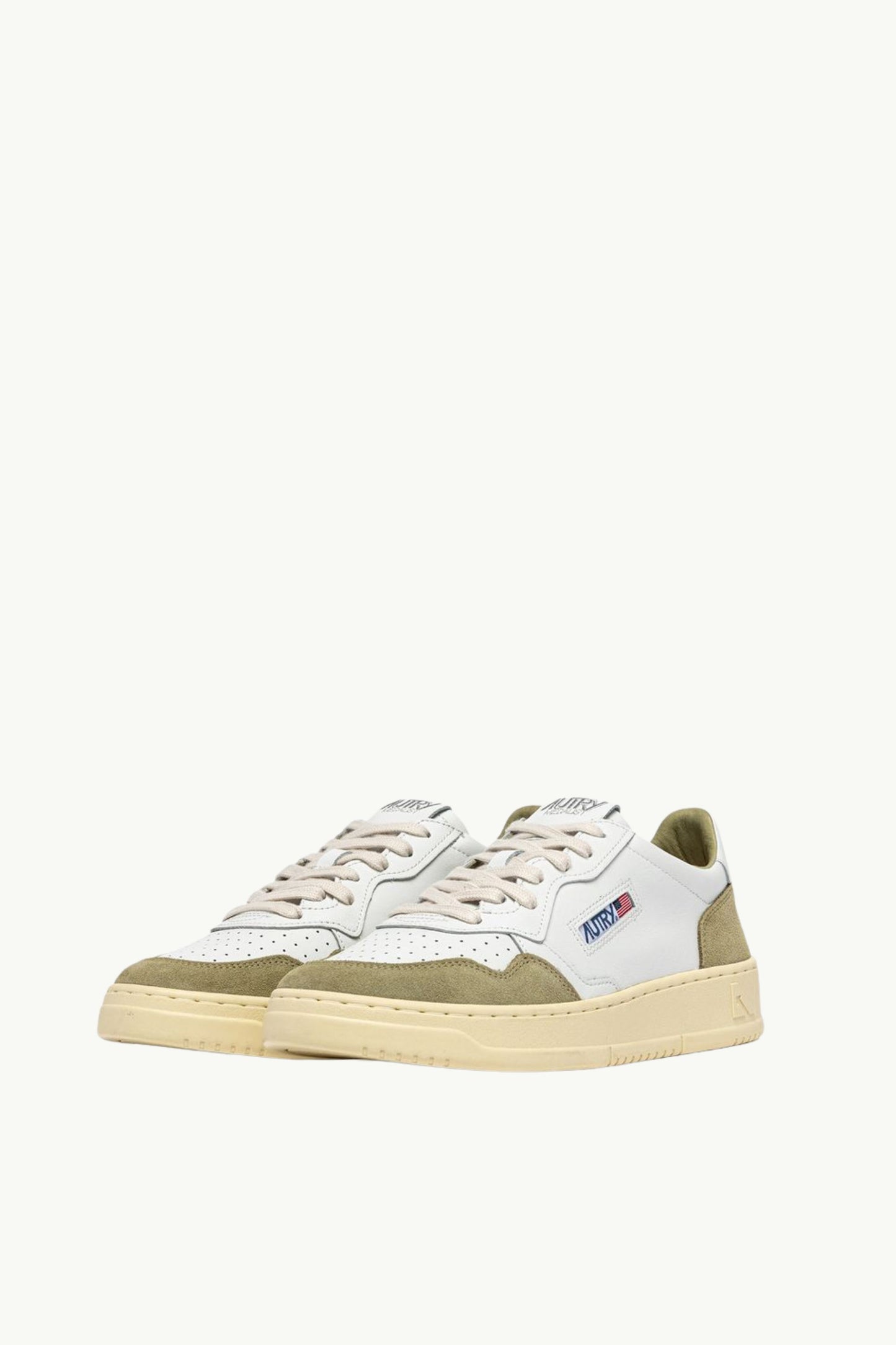  Autry Medalist Low Man Soft Leat Suede Beige - 2