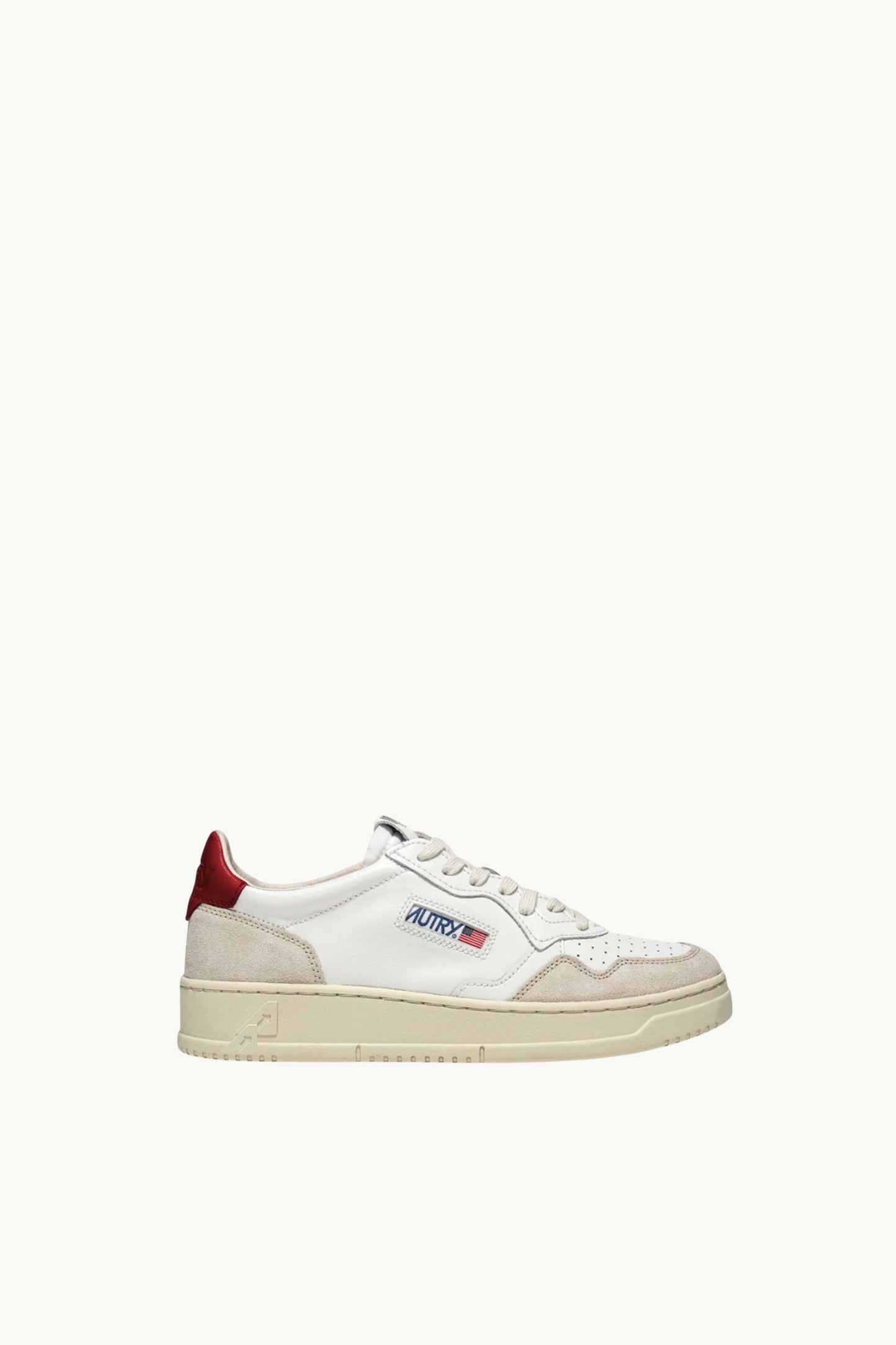  Autry Medalist Low Wom Leat Suede Bianco - 1