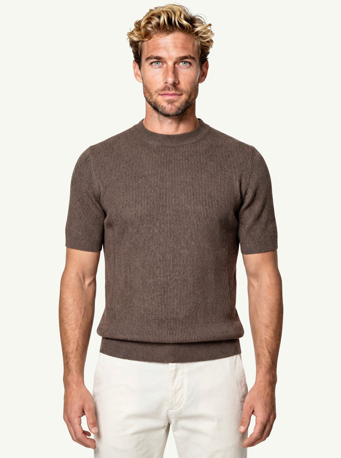 Maglia Girocollo Costine Mm Cotsilk  Uomo Dote