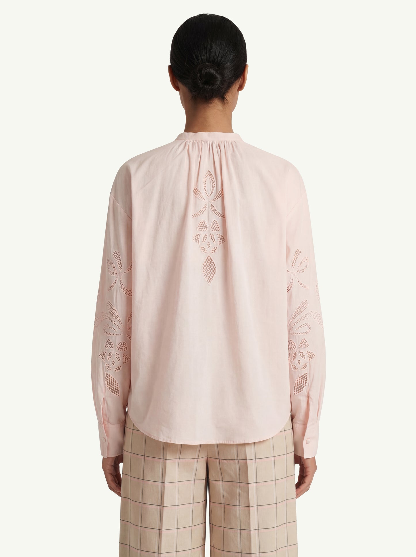 Forte_forte Camicia Bohemienne Voile Rosa - 2