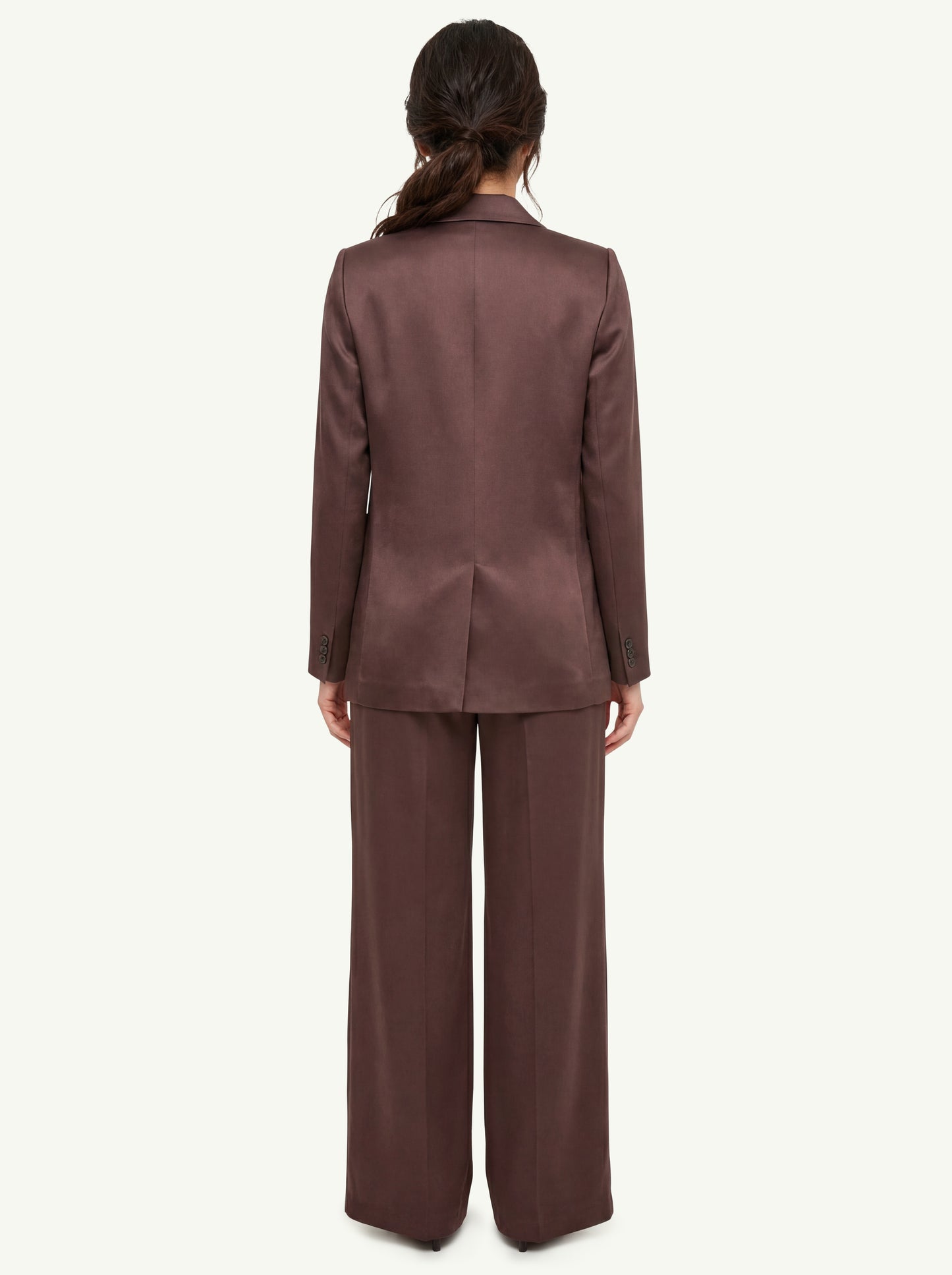  Forte_forte Shiny Envers Satin Jacket Women Marrone - 2