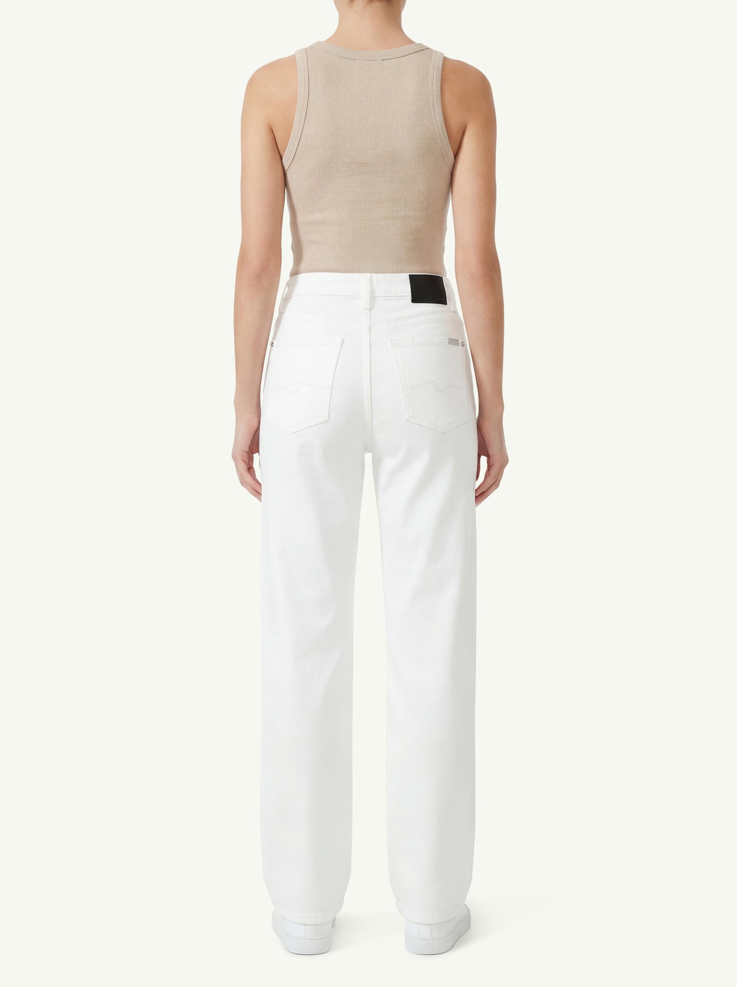  7 For All Mankind Calie Straight Ankle Soleil Women Bianco - 2