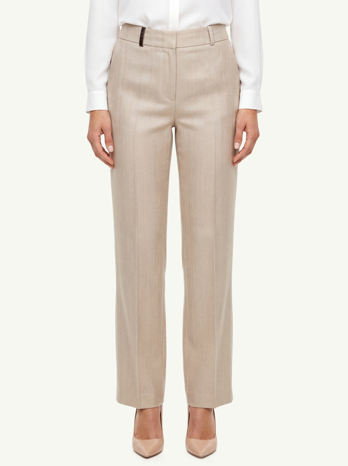Peserico Women's Resca Tinto Filo Trousers