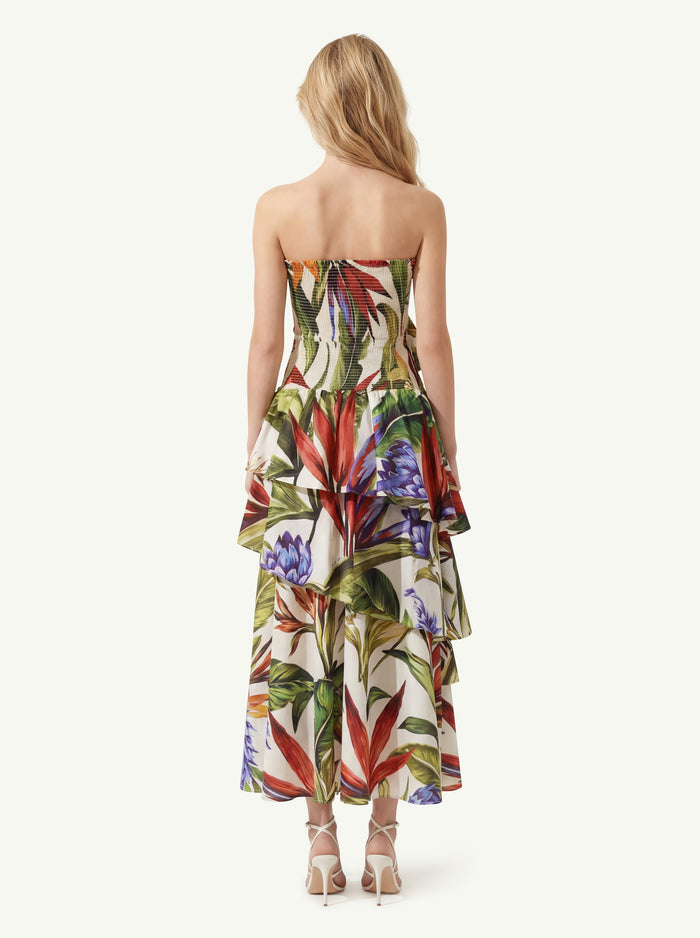 Florart Sand Strapless Maxi Dress Donna Farm Rio-2