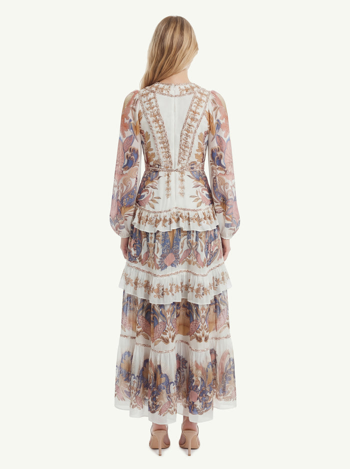 Sea Garden Off Braid Long Dress Donna Farm Rio-2