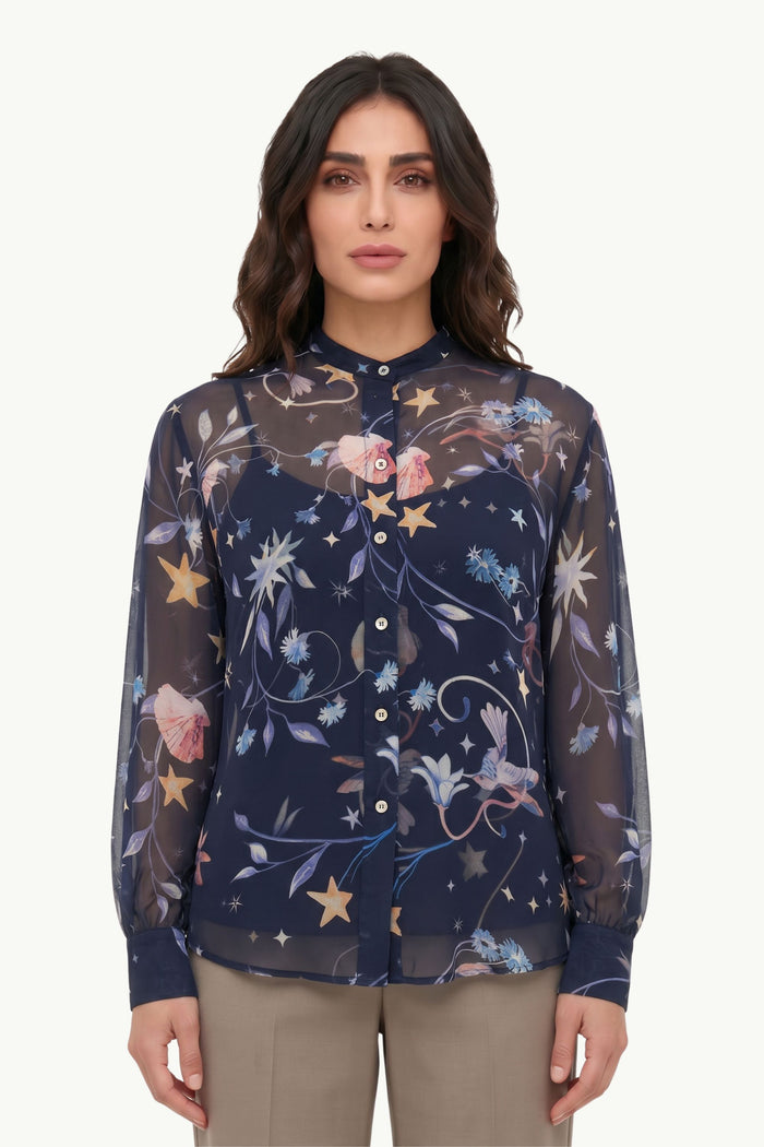 Camicia Mezza Manica Chiffon  Donna Forte_Forte
