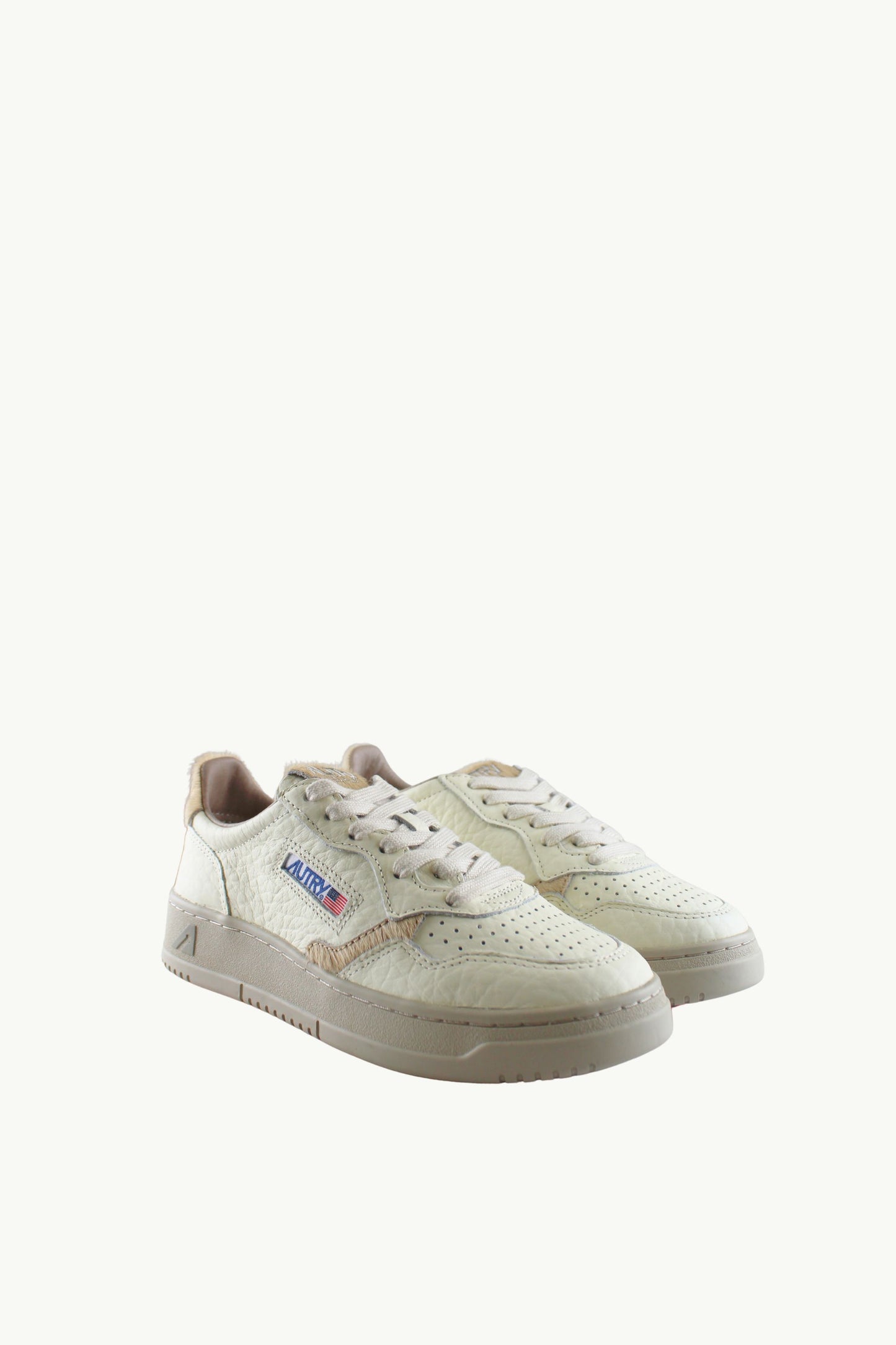 Autry Medalist Low Wom Nabuk Eleph Suede Bianco - 2