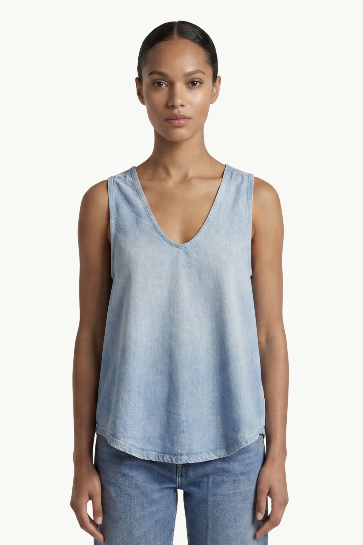  Dondup Top In Denim Blu - 1
