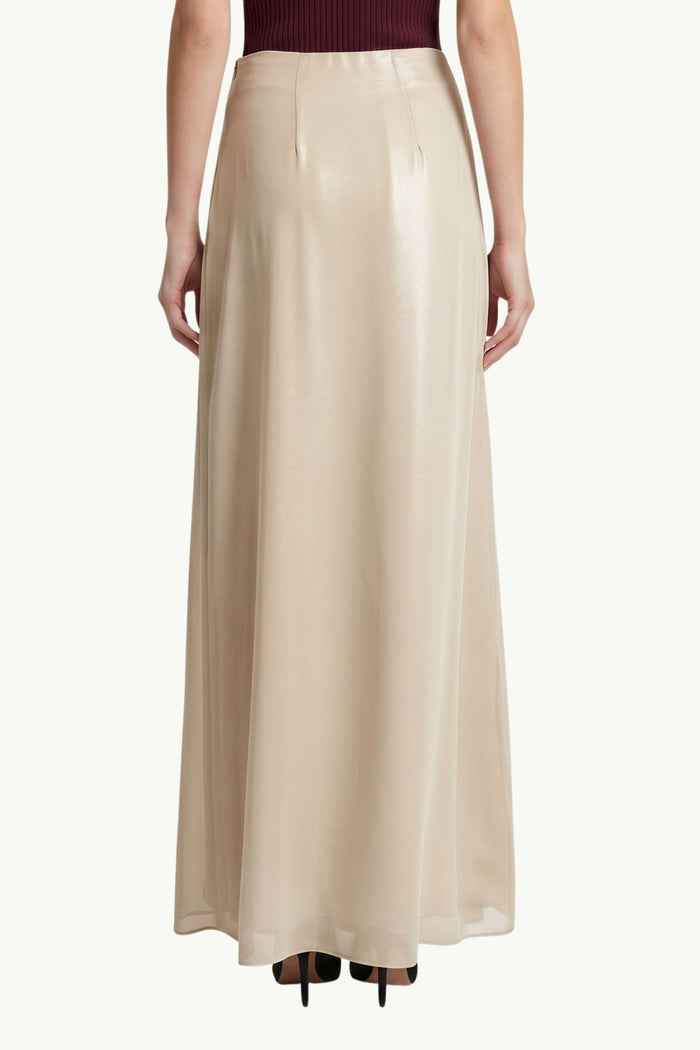 Gonna Georgette Laminata  Donna Peserico-2