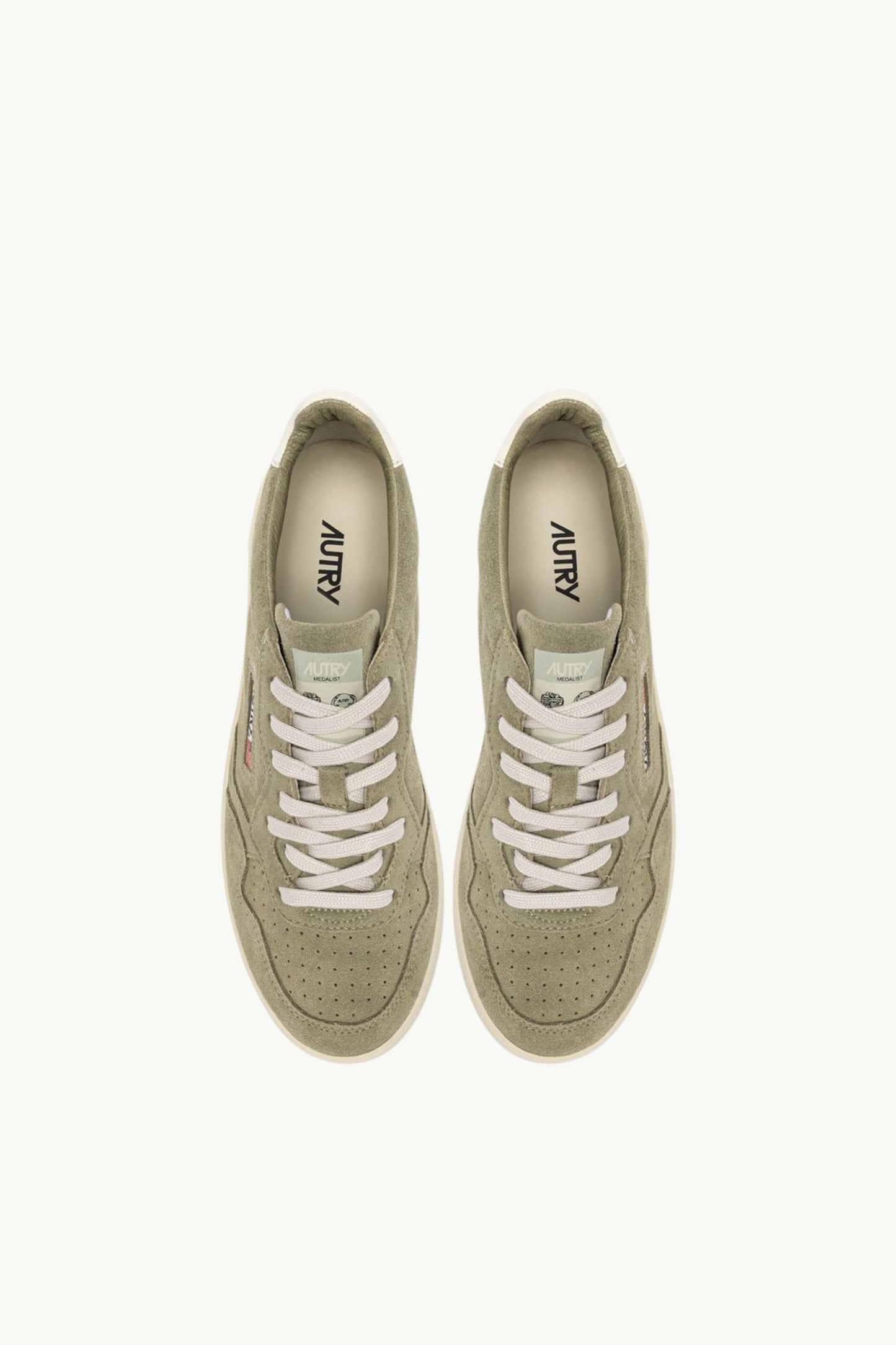  Autry Medalist Low Man Finish Suede Men Verde - 4