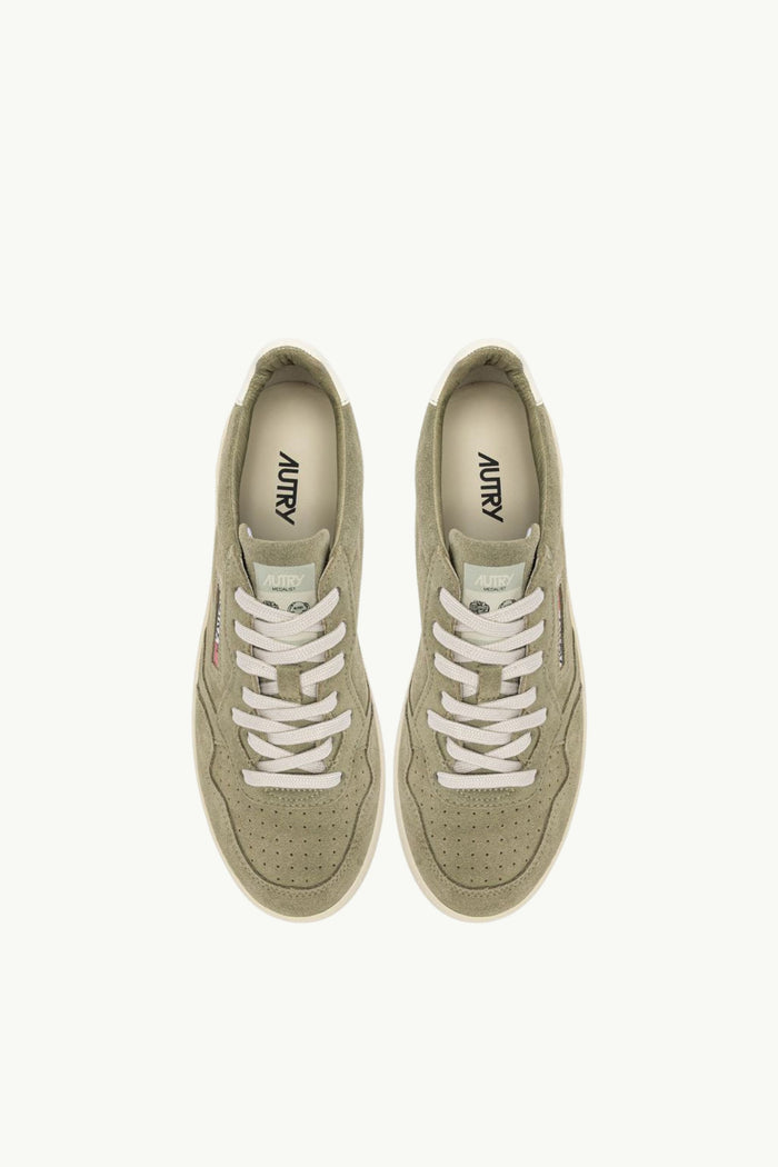  Autry Medalist Low Man Finish Suede Men Verde - 4