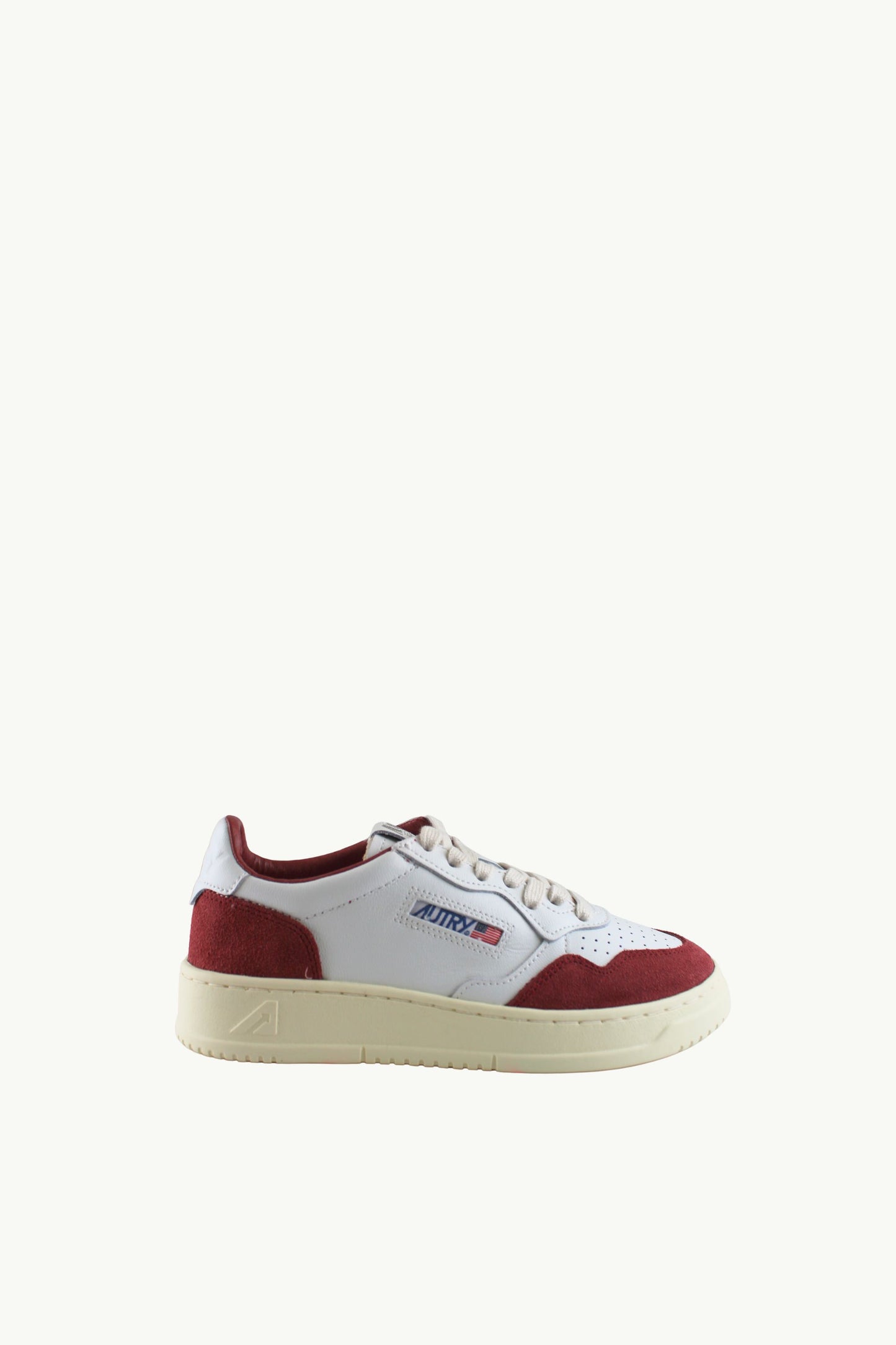  Autry Medalist Low Wom Soft Leat Suede Bianco - 1