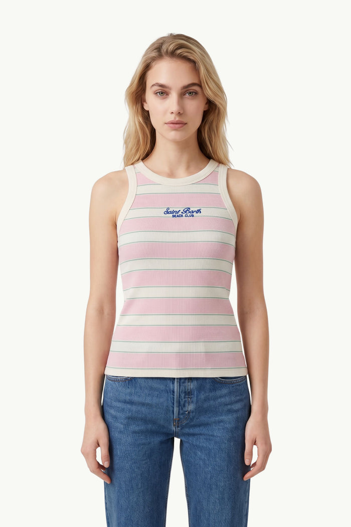 Rib Tank Top Donna Mc2 Saint Barth