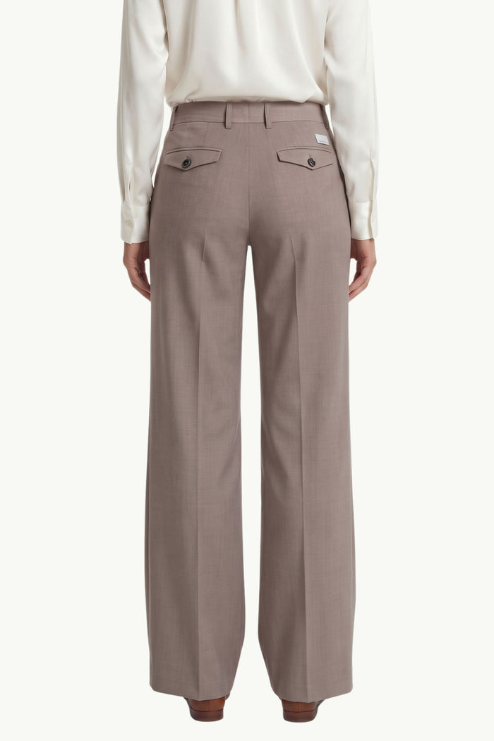 Pantalone Palazzo Taglio Vivo  Donna Nine In The Morning-2