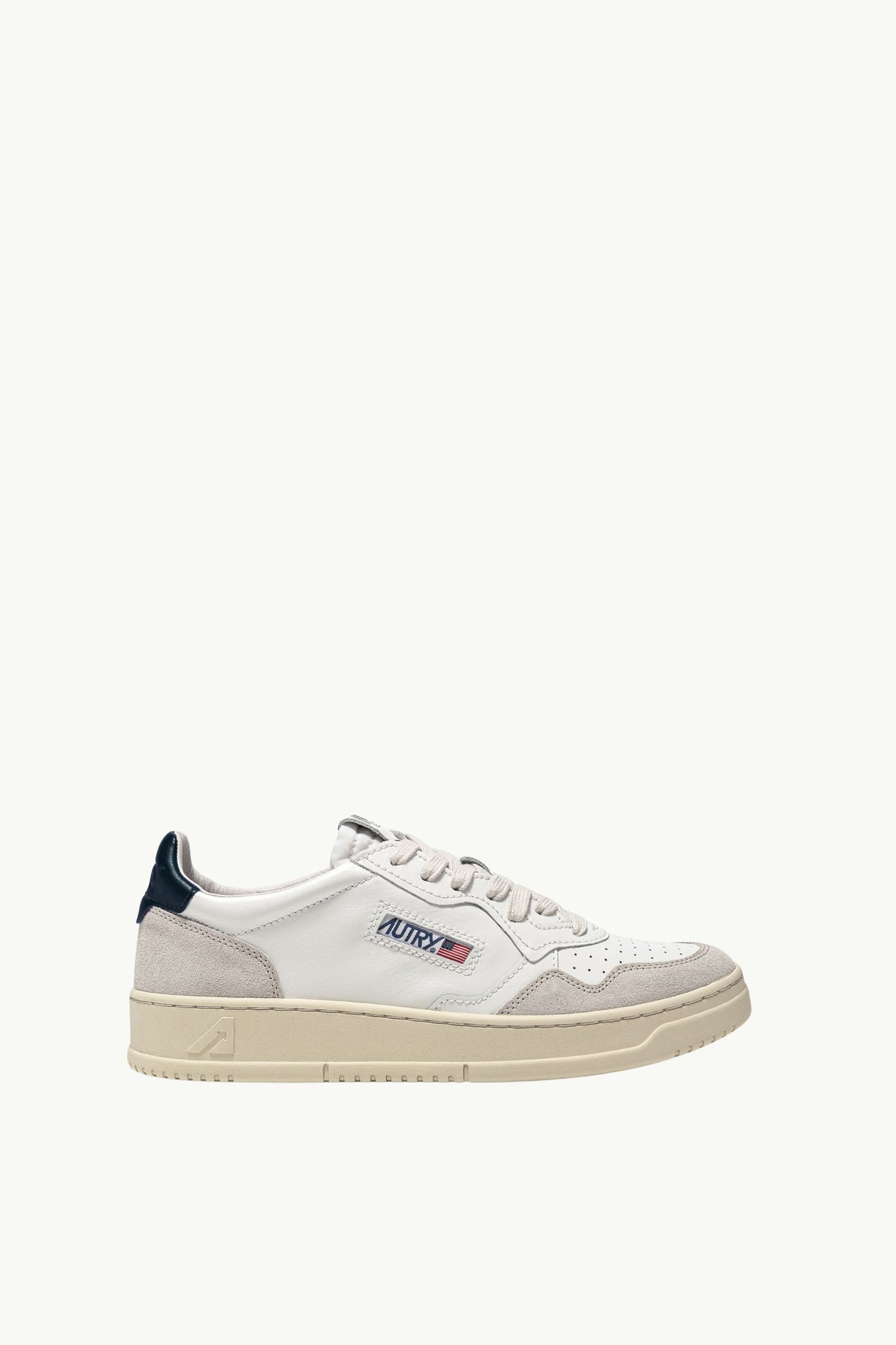  Autry Sneakers Medalist Low Man Leat Suede Bianco - 1