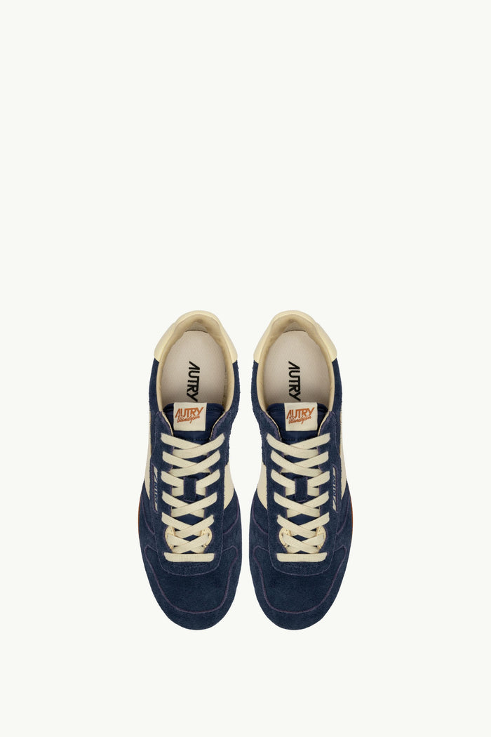  Autry Windspin Low Wom Suede Leat Blu - 5